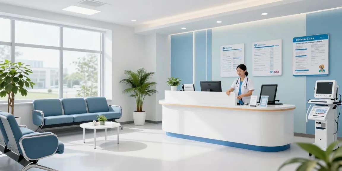 Akra Labs Shop in einer modernen Klinik für medizinische Dienstleistungen und Patientenversorgung.