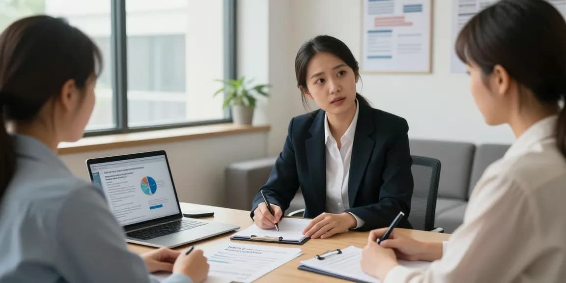 Professionelle Beratung zur MPU Vorbereitung Hannover, Psychologe unterstützt Klienten in einem hellen Büro.