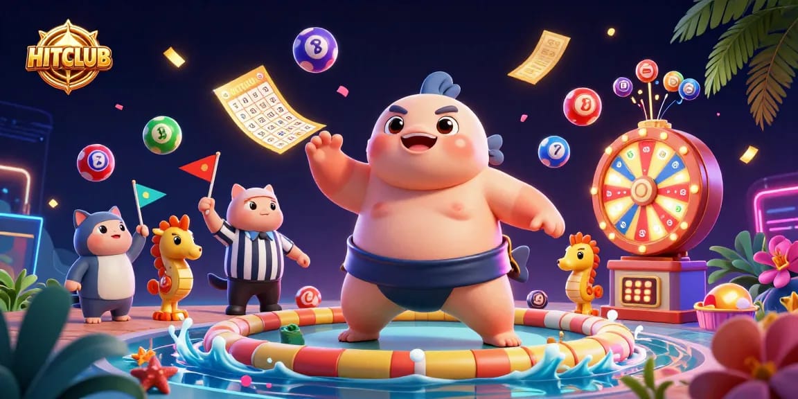 Experience the thrill of HITCLUB with vibrant gaming elements, lively characters, and captivating underwater scenes.