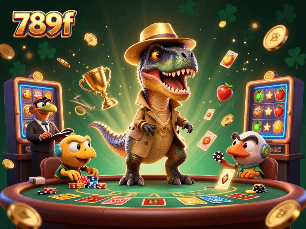 Experience thrilling moments at 789f with a velociraptor card counter and casino excitement.