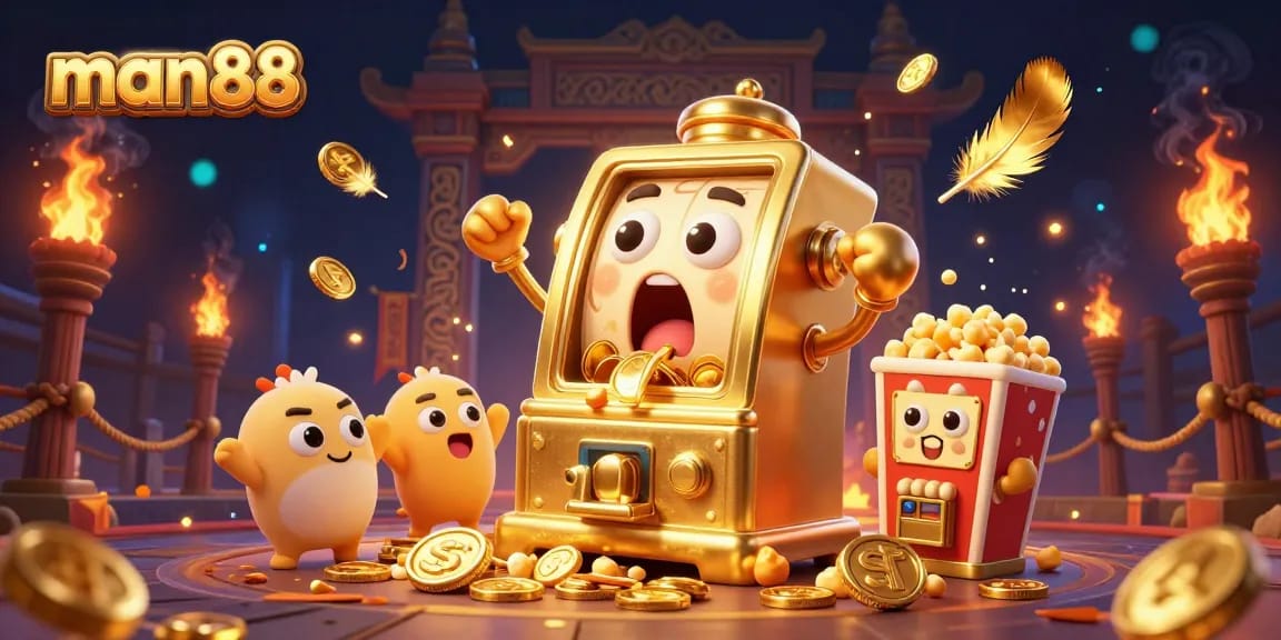 Experience the excitement at man88 with thrilling jackpots and lively 3D slot machines celebrating victories.