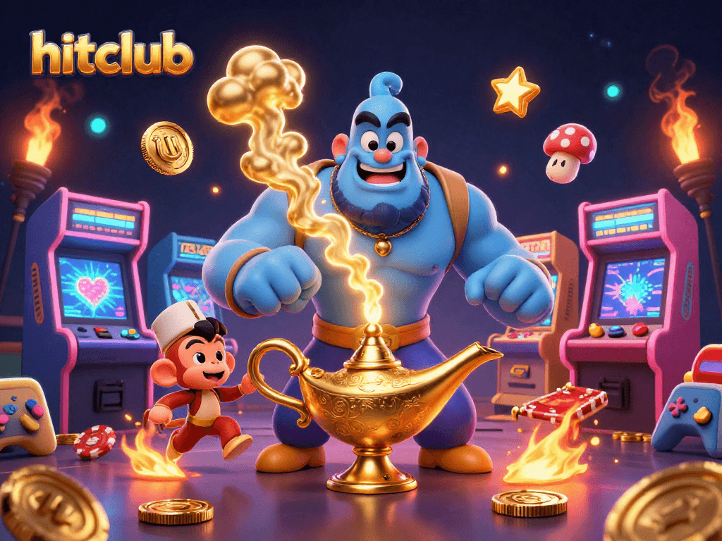 Experience the thrill of hitclub gaming with vibrant characters and casino elements in action.