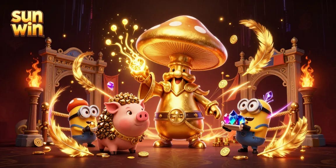 Experience exciting gameplay at sun win with a magical mushroom wizard transforming the casino world.