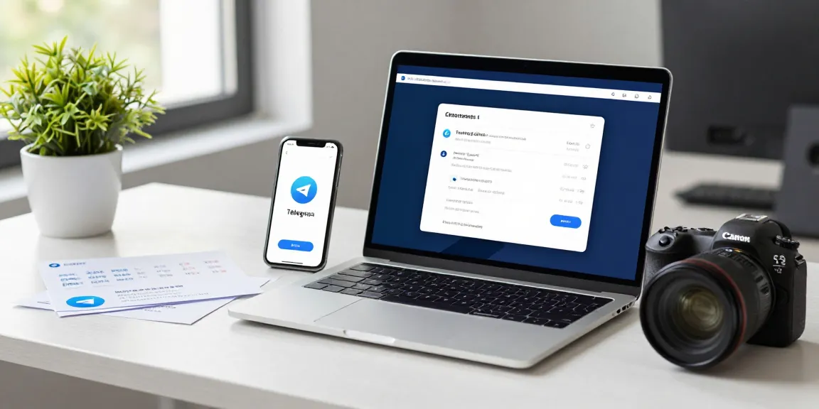 Engaging with Telegram Chinese settings on a modern workspace.