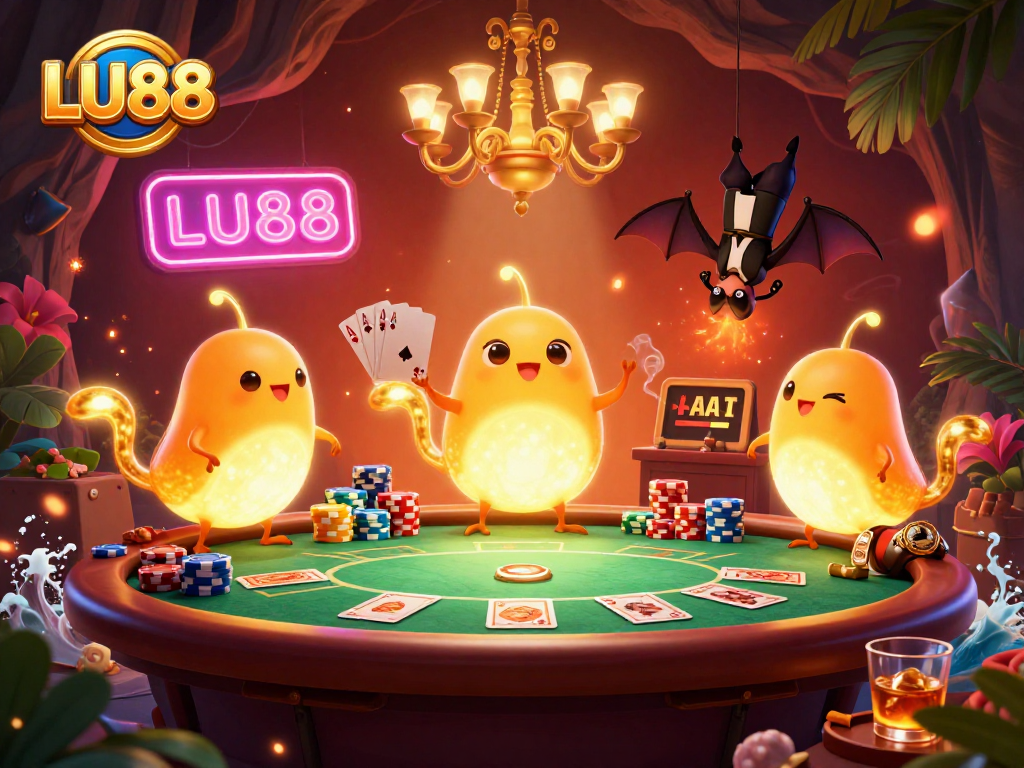 Experience thrilling gameplay at LU88's vibrant cave casino with glowing glowworms lighting the way!