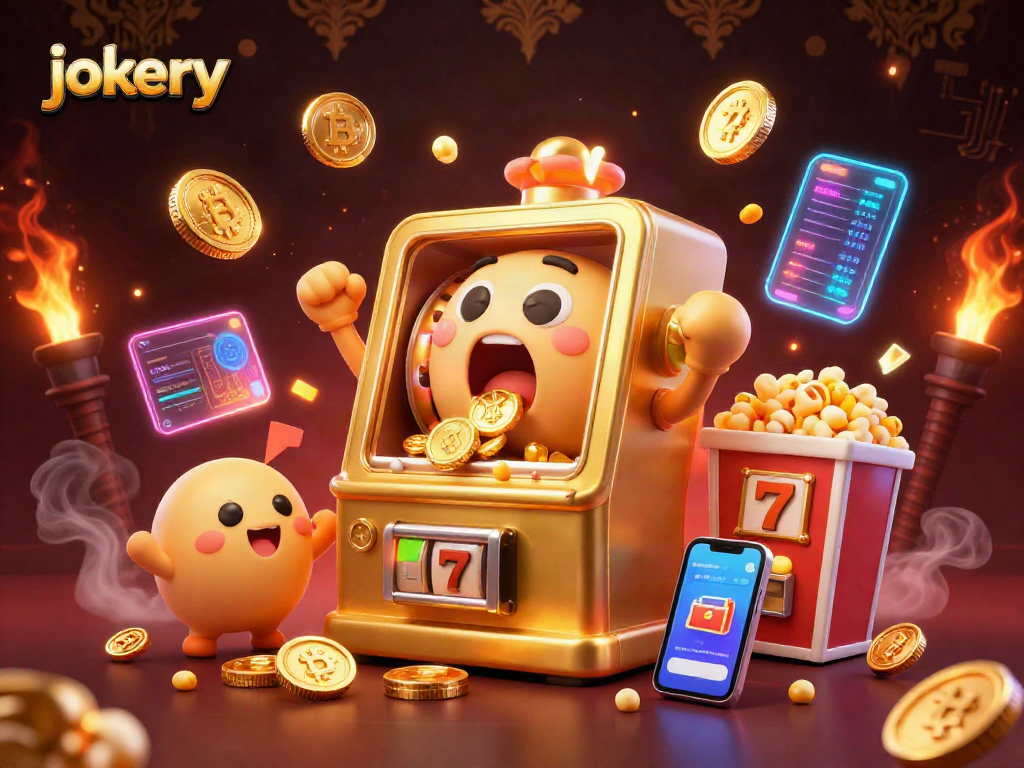 Experience the thrill of jokery casino with our golden slot machine jackpot celebration.