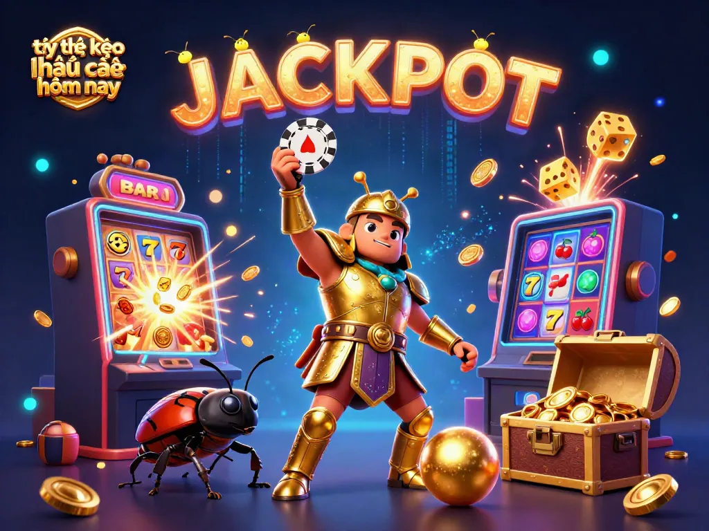 Capture big wins with tỷ lệ kèo nhà cái hôm nay featuring joyful cartoon characters in a vibrant casino atmosphere.