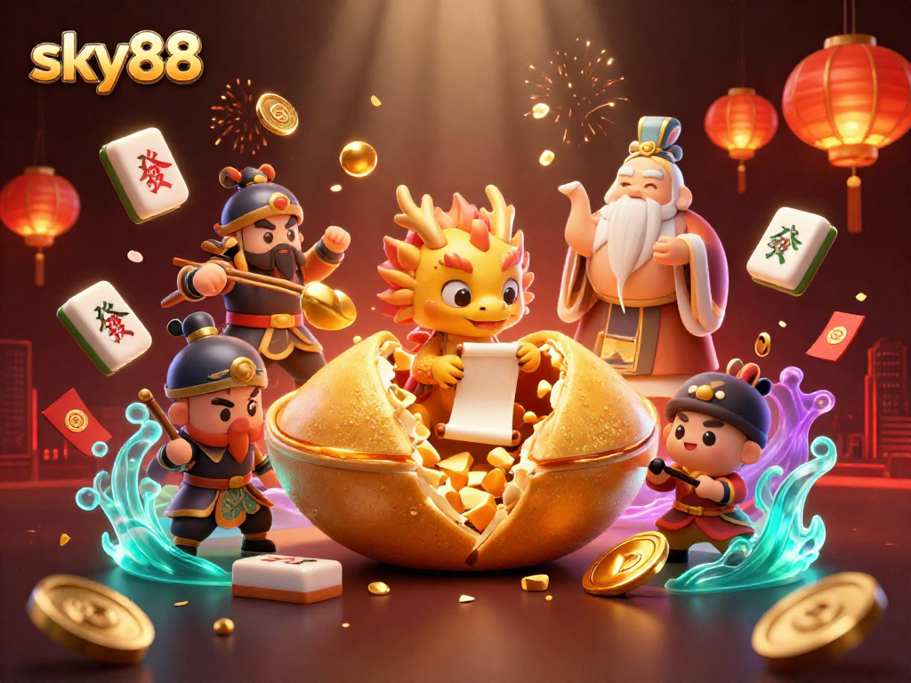 Engage with sky88's vibrant casino landscape featuring a magical scene with dynamic elements.