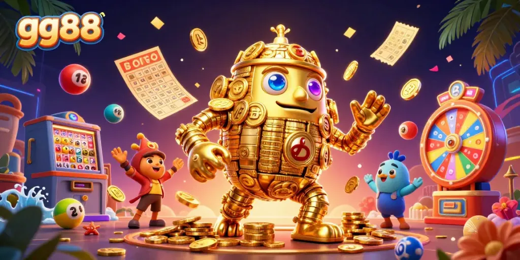 Experience exciting gameplay dynamics at gg88 with vibrant casino elements and gold-packed visuals.