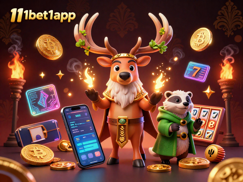 Experience thrilling gameplay with 11bet1app featuring Celtic druid and casino elements.