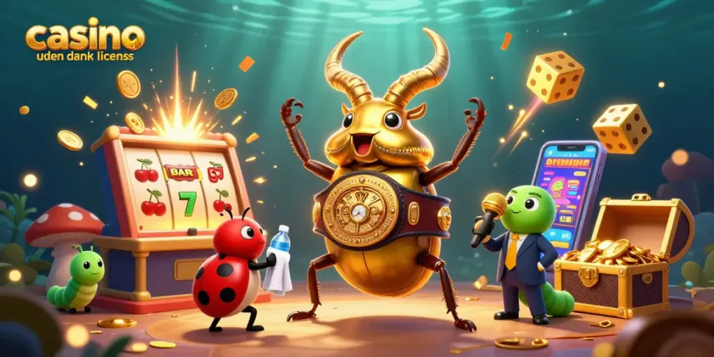 Experience excitement at casino uden dansk licens with vibrant characters and jackpot slots.
