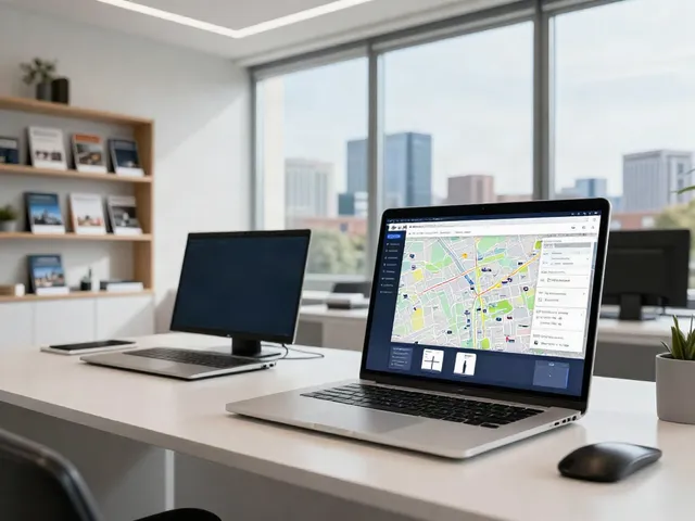 Immobilienmakler Berlin – modernes Immobilienbüro mit digitaler Ausstattung.