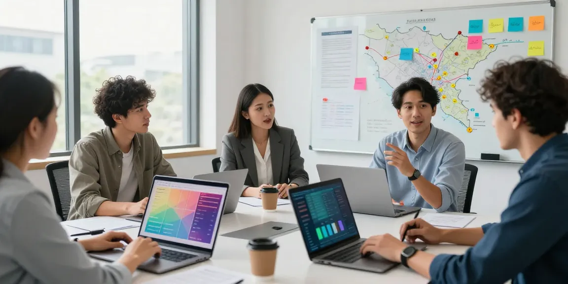 Teamarbeit in einer modernen Büroumgebung zur Optimierung des Regionalen SEO.