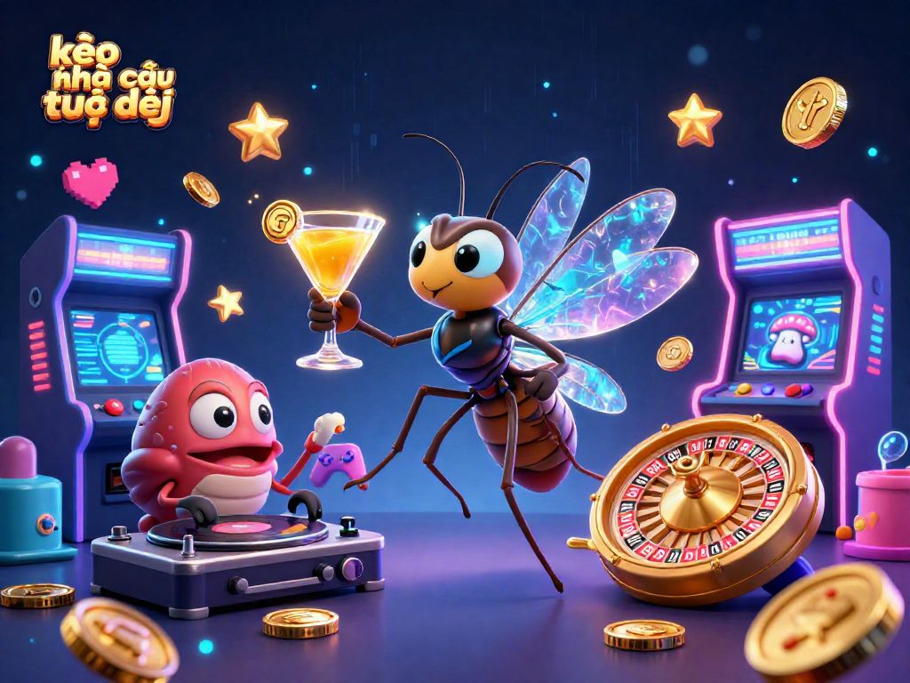 Experience the vibrant action at kèo nhà cái trực tiếp as mascots rock the casino!