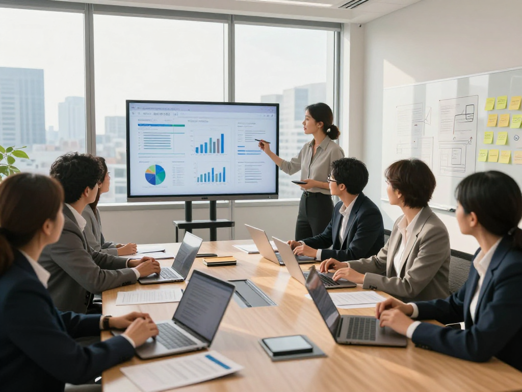 Wissen / Blog-Hub: Professionelles Meeting mit Diskussion über DSGVO-relevante Themen in modernem Konferenzraum.