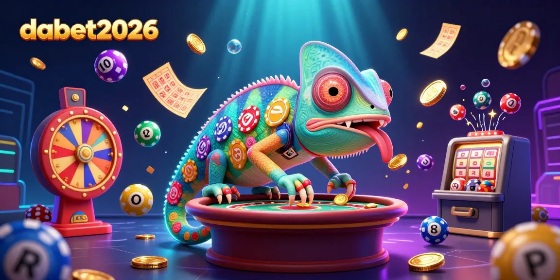 Experience thrilling casino excitement with dabet2026 featuring a dynamic illustration of games and winnings.