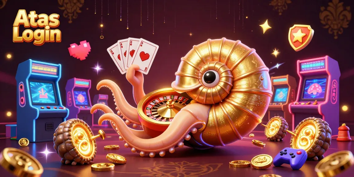 Atas Login: Experience a thrilling roulette scene with a giant nautilus and interactive game elements.