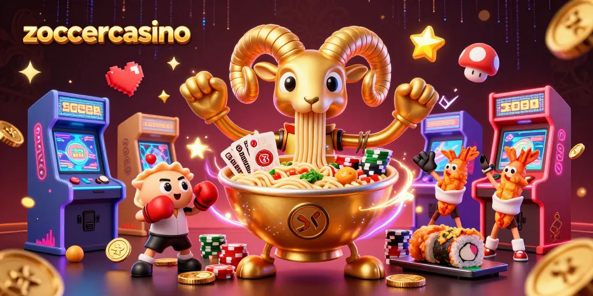 Experience the excitement at zoccercasino with unique characters dealing cards and stacking chips!